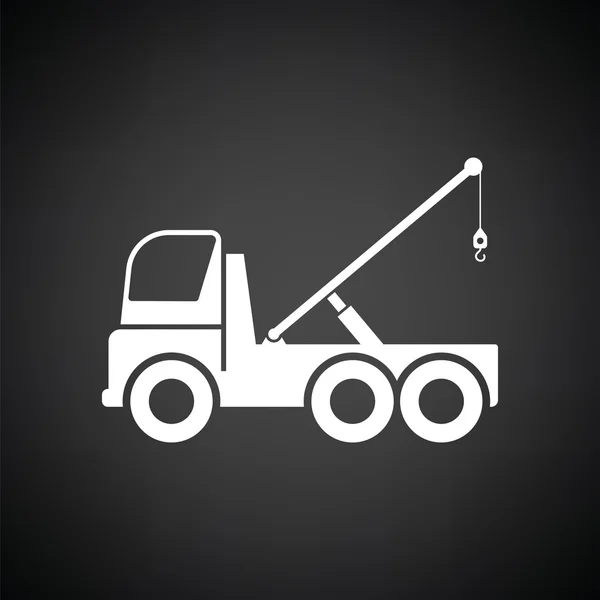 Auto trekkende vrachtwagen pictogram — Stockvector