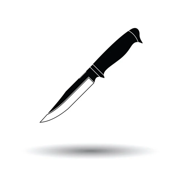 Icono de cuchillo con diseño de sombra . — Vector de stock