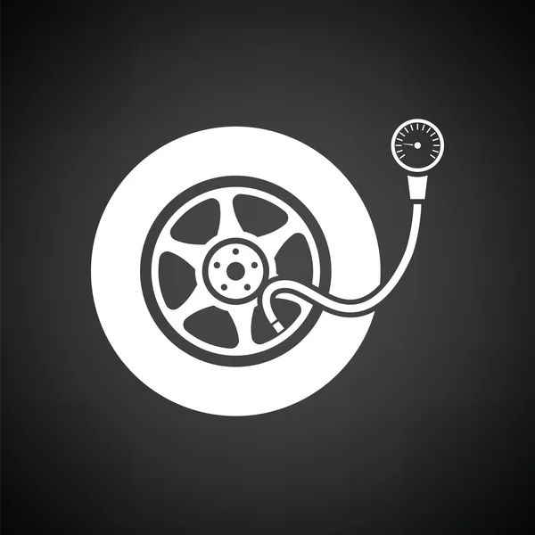 Icono de manómetro de neumáticos — Archivo Imágenes Vectoriales