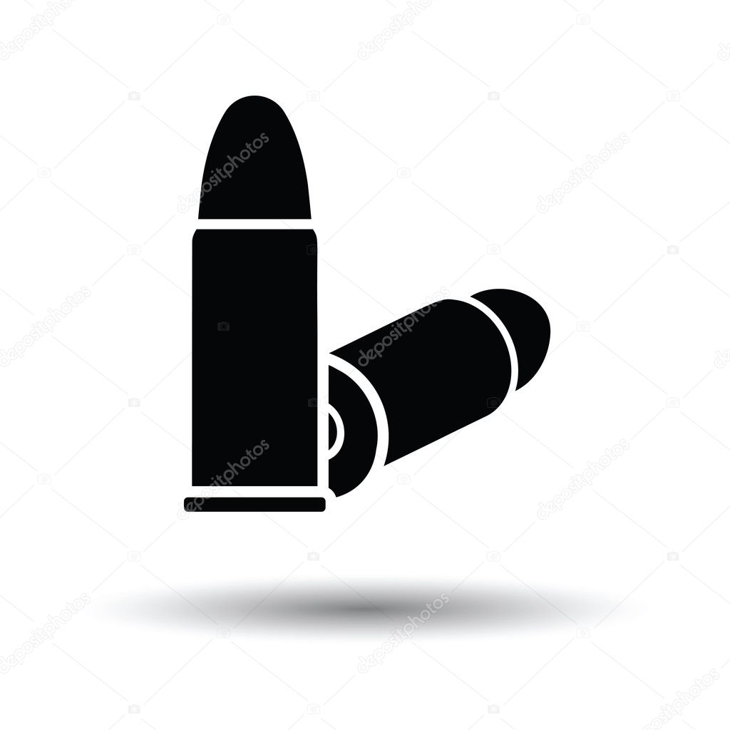 Pistol bullets icon