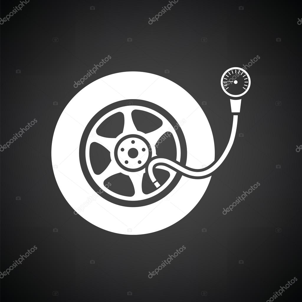 Tire pressure gage icon