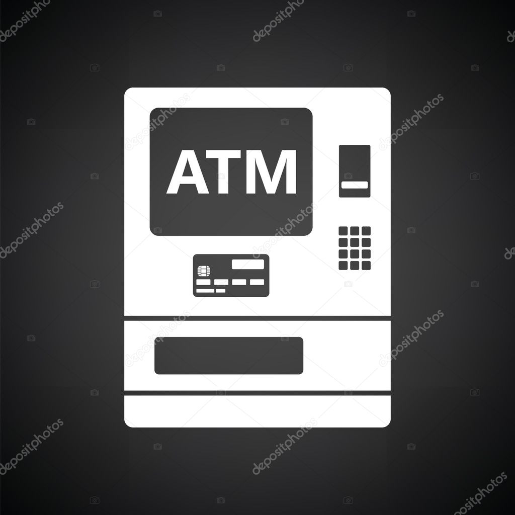 ATM icon illustration.