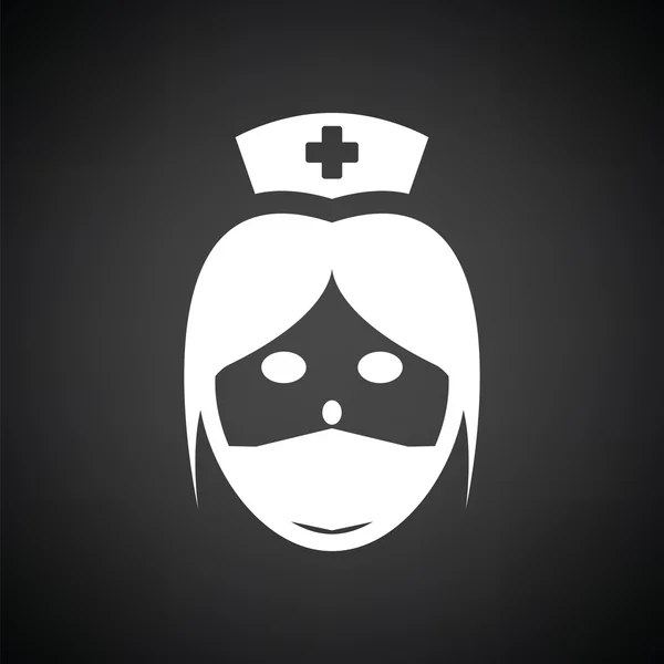 Zdravotní sestra Head Icon — Stockový vektor