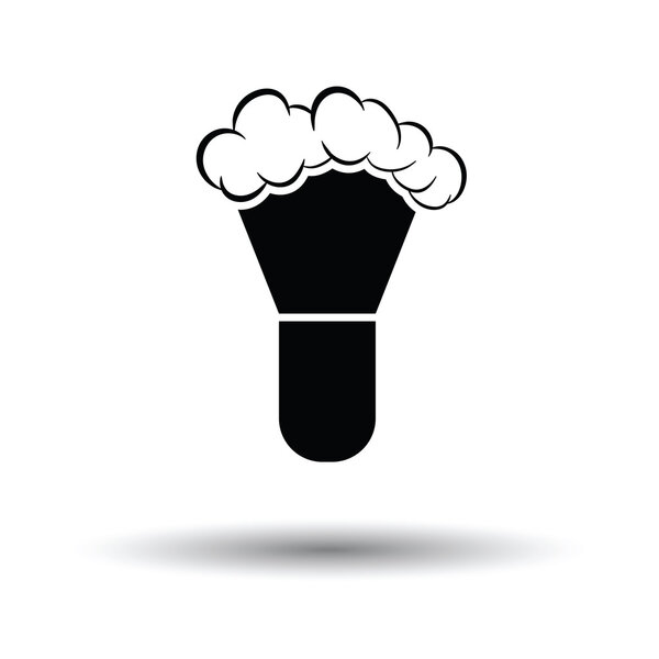 Shaving brush icon
