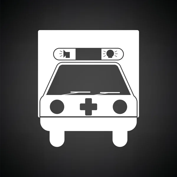 Иконка машины скорой помощи — стоковый вектор