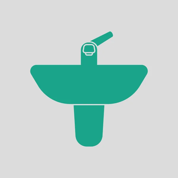 Wassen bekken pictogram — Stockvector