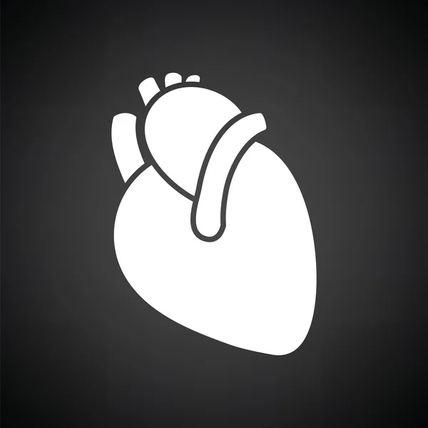 Menselijk hart pictogram — Stockvector