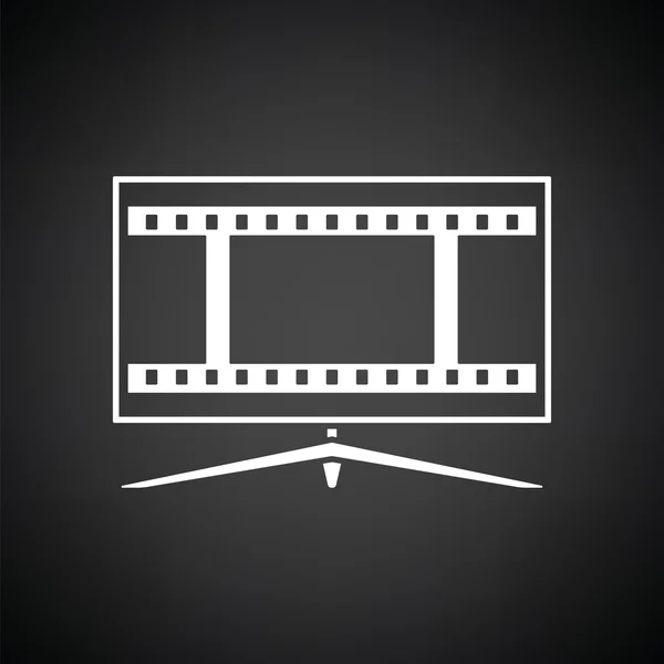 Icono de pantalla de cine TV — Vector de stock