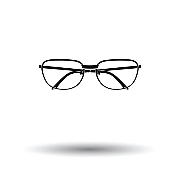 Icono de gafas con diseño de sombra — Vector de stock