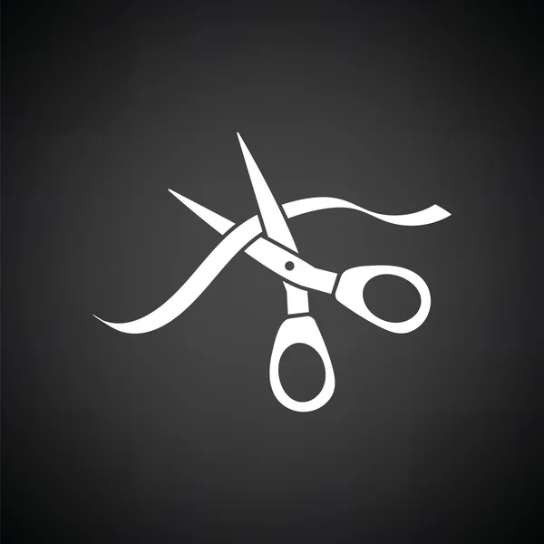 Icono de corte de cinta de ceremonia — Vector de stock