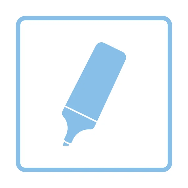 Синій маркер значок — стоковий вектор
