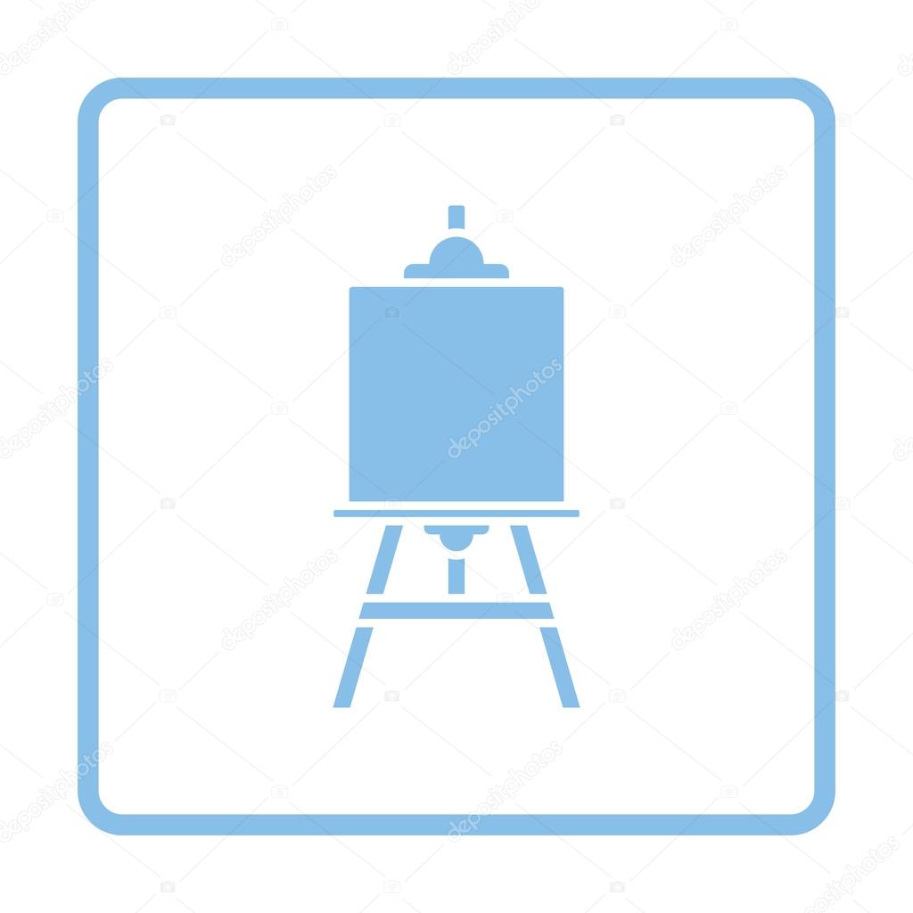 blue easel icon