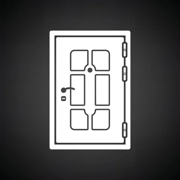 Apartamenty drzwi ikona — Wektor stockowy