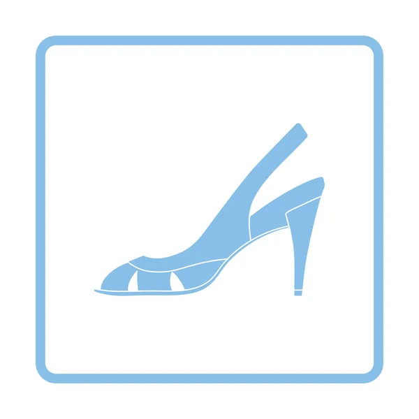 Kvinde hæl sandal ikon – Stock-vektor