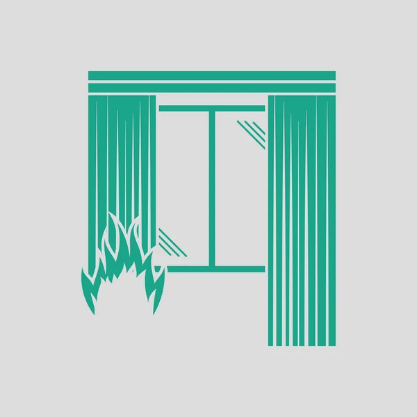 Inicio icono de fuego — Archivo Imágenes Vectoriales