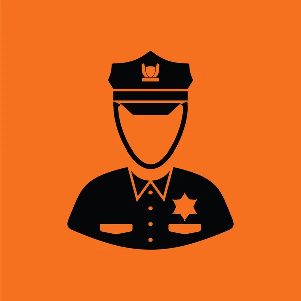 Policeman icon  illustration. — Stock Vector