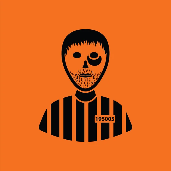 Illustration d'icône de prisonnier . — Image vectorielle