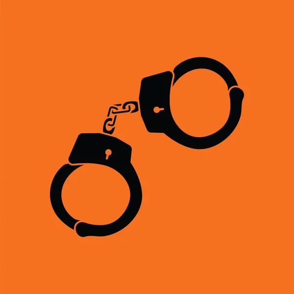 Police handcuff icon — Stock Vector