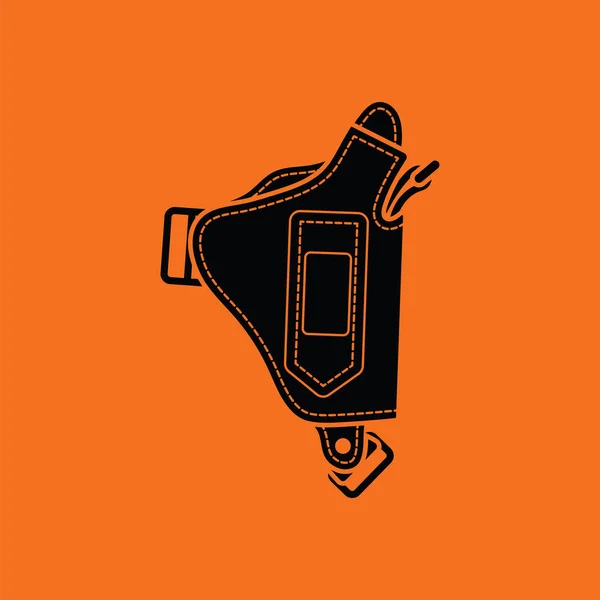 Politie holster pistool pictogram — Stockvector