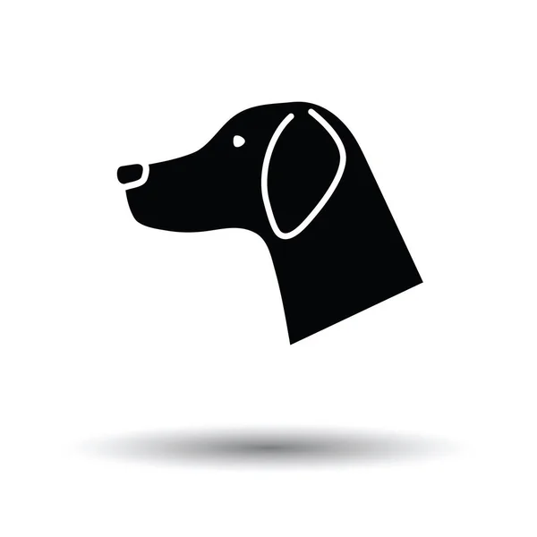 Собака голову значок — стоковий вектор
