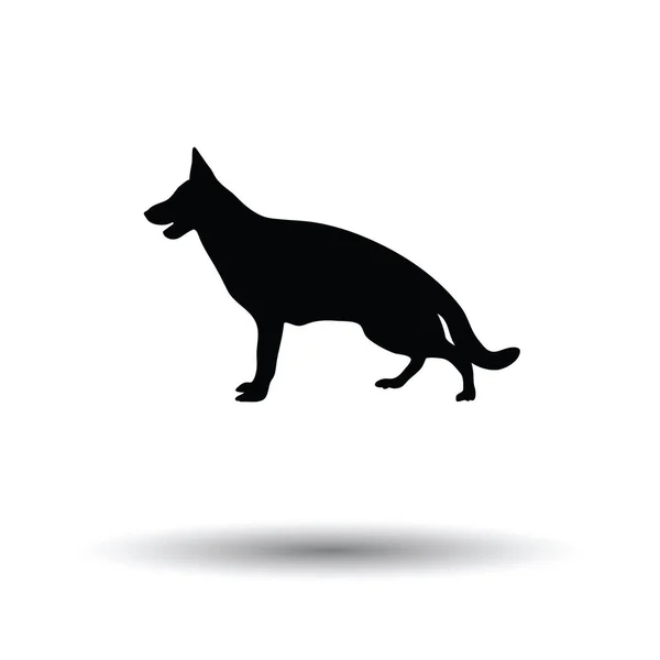 German shepherd icon — Stock Vector