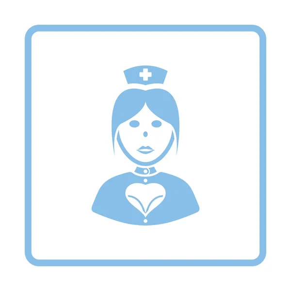 Ikona kostým zdravotní sestra — Stockový vektor