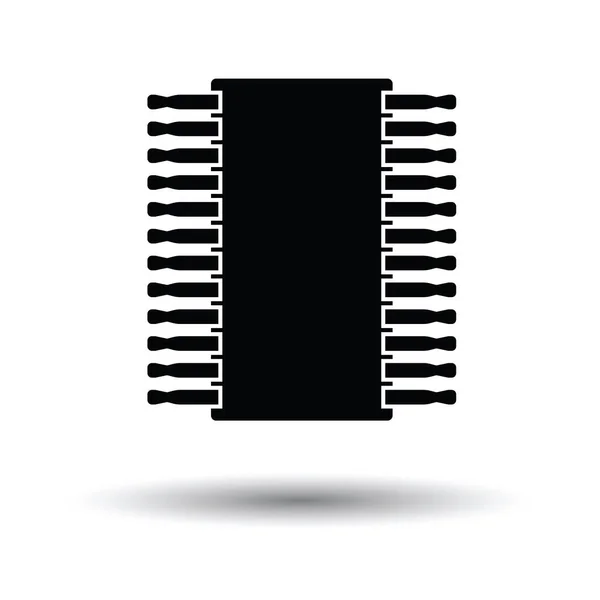 Піктограма чипа з дизайном тіней . — стоковий вектор