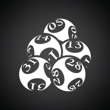 Loto topları simgesi