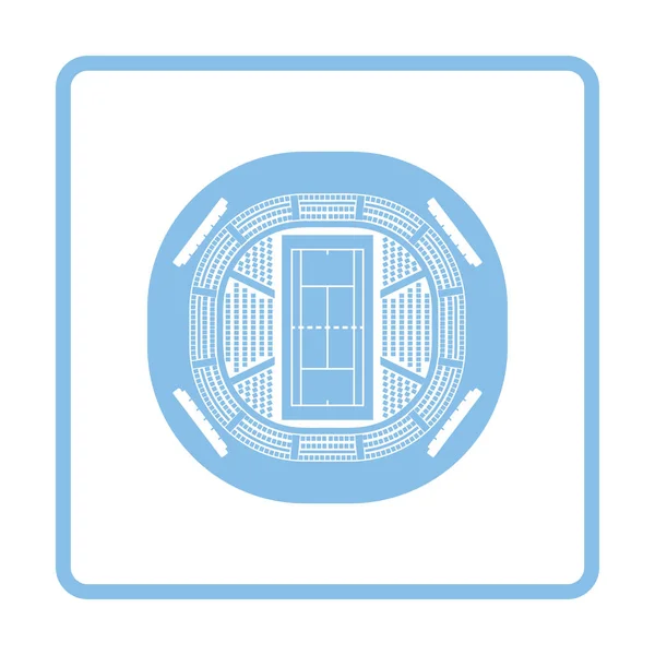 Tennis stadio icona vista aerea — Vettoriale Stock