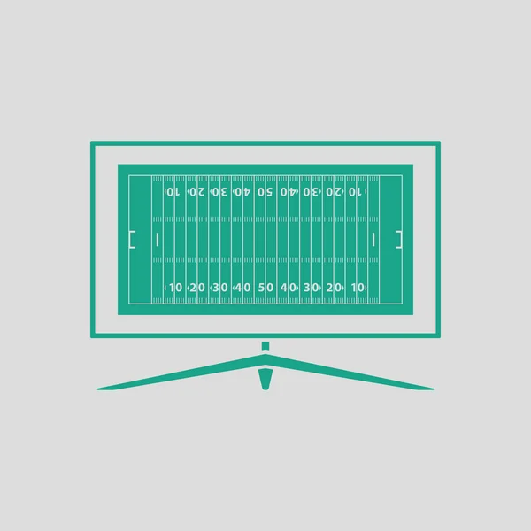 Icône de la télévision football américain — Image vectorielle