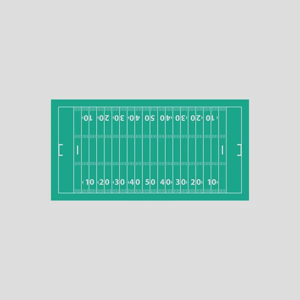 Campo di football americano segno icona — Vettoriale Stock