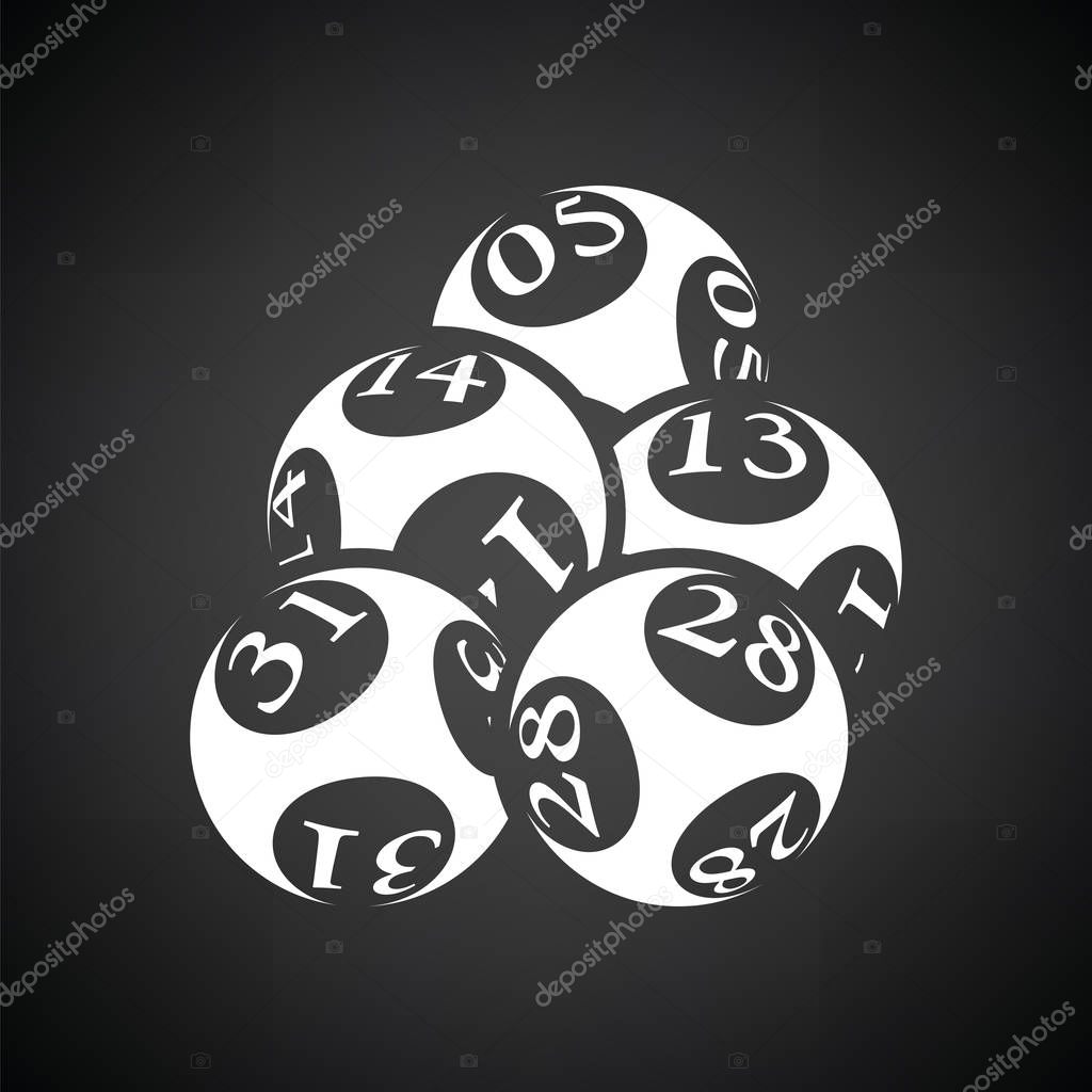 Lotto balls icon
