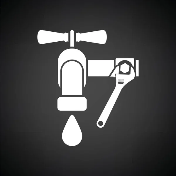 Icona di chiave e rubinetto — Vettoriale Stock