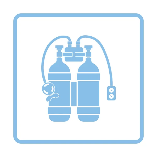 Ikona z akwalungiem — Wektor stockowy