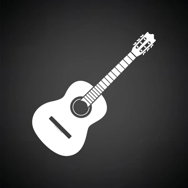 Acoustic guitar icon — Stock Vector