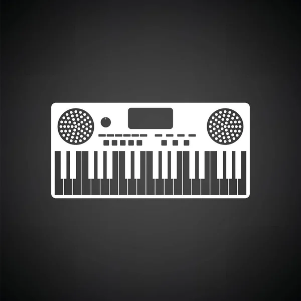 Icono sintetizador de música — Vector de stock