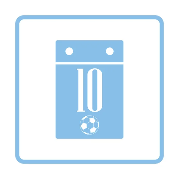 Icono del calendario de fútbol — Archivo Imágenes Vectoriales