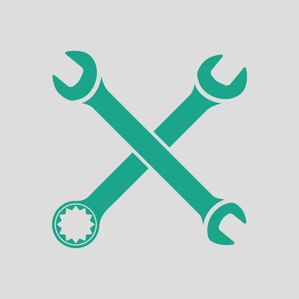 Crossed wrench  icon — Stock Vector