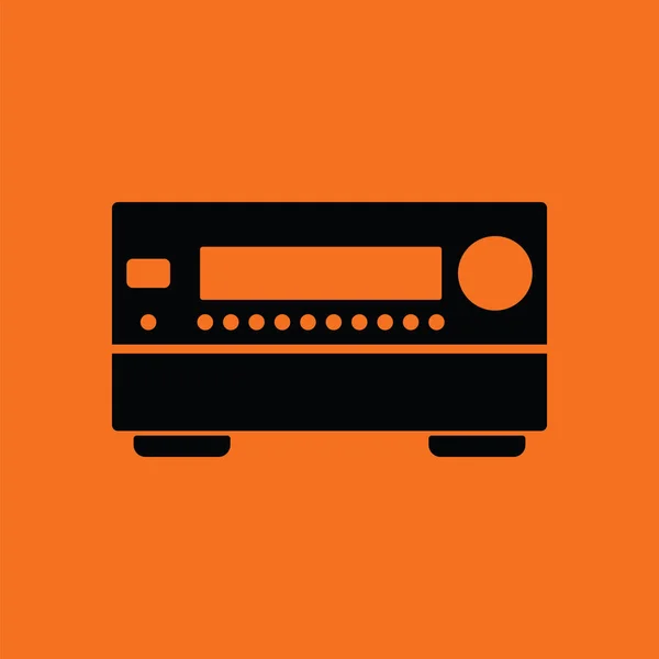 Home theater receiver pictogram — Stockvector