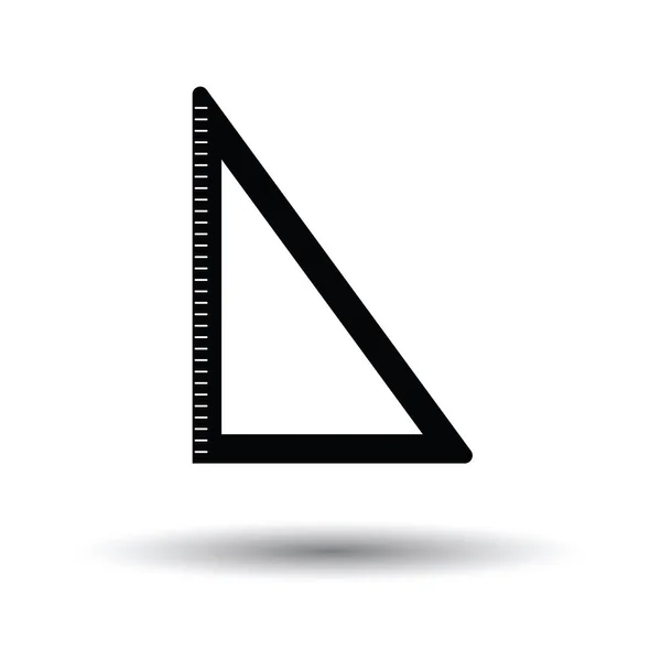 Ikona trojúhelníku s shadow designem — Stockový vektor