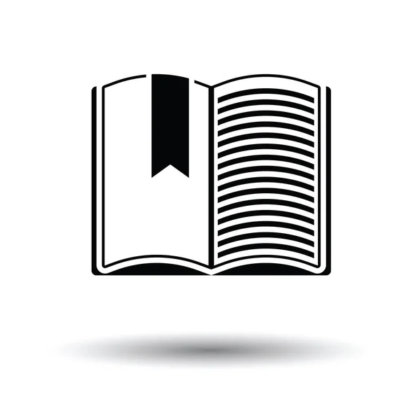 Buch mit Lesezeichen öffnen — Stockvektor