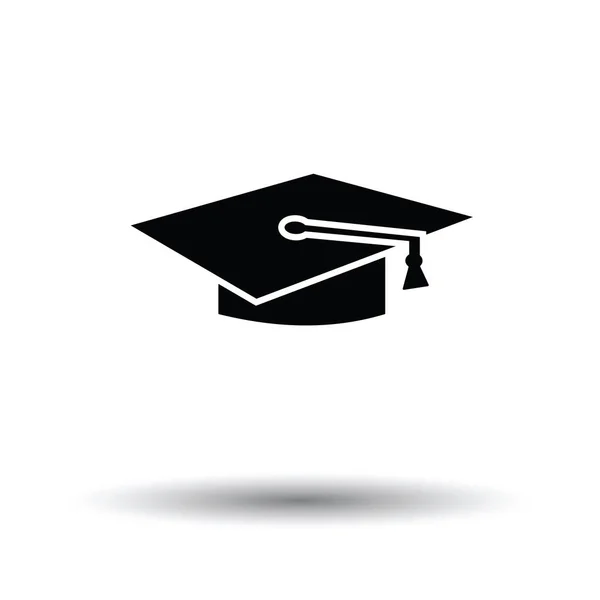 Graduatie cap pictogram — Stockvector