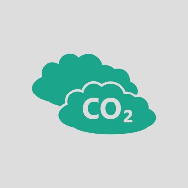 CO 2 cloud icon clipart
