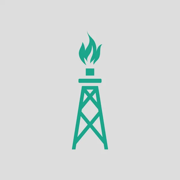 Ikona wieży gazowej — Wektor stockowy