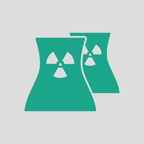 Jaderná elektrárna ikona — Stockový vektor