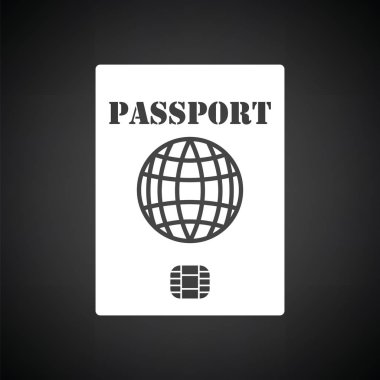 Çip simgesi olan pasaport