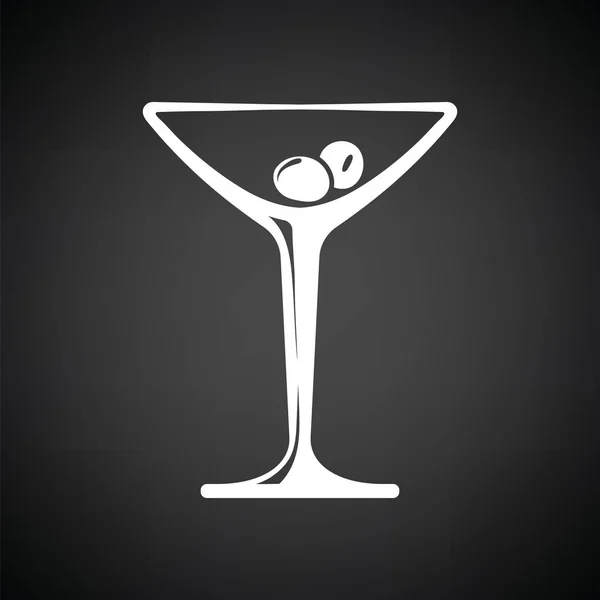 Cocktailglas-Ikone — Stockvektor