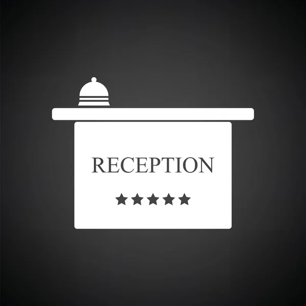 Icono recepción del hotel — Vector de stock