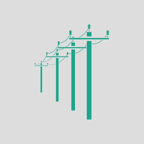 Pictogram van de lijn van de hoogspanning — Stockvector