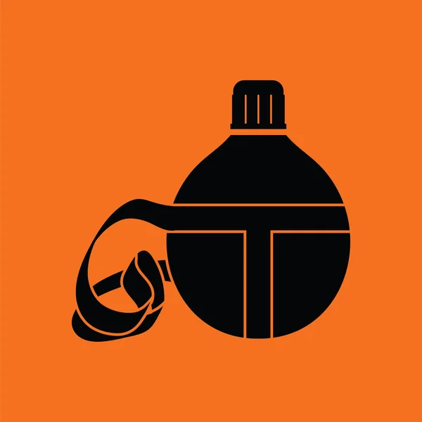 Touristic flask  icon — Stock Vector
